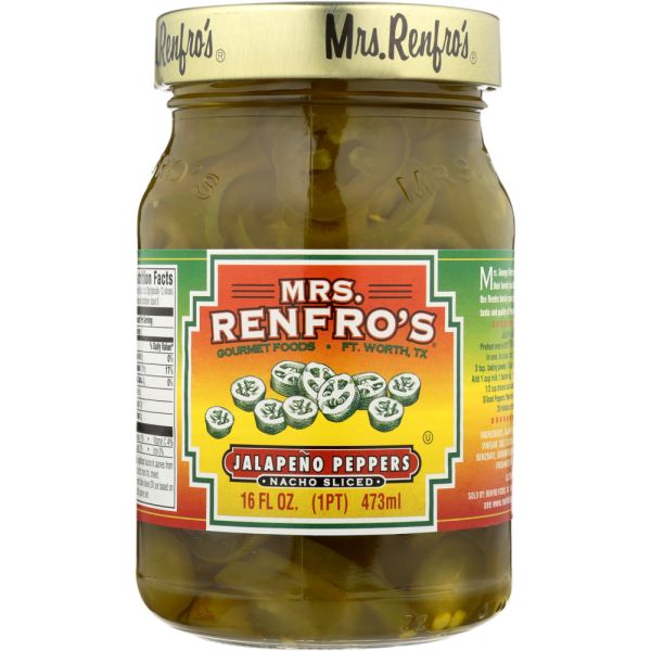 MRS. RENFRO'S: Nacho Sliced Jalapeno Peppers, 16 Oz