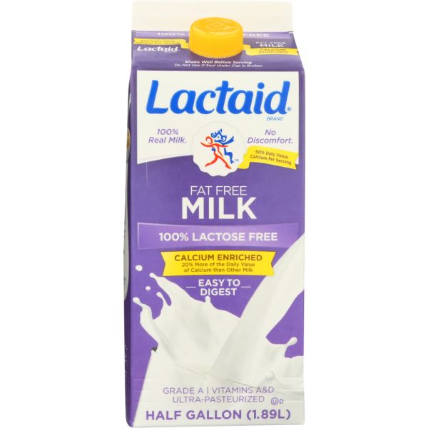 LACTAID: Calcium Enriched Fat Free Milk, 64 oz