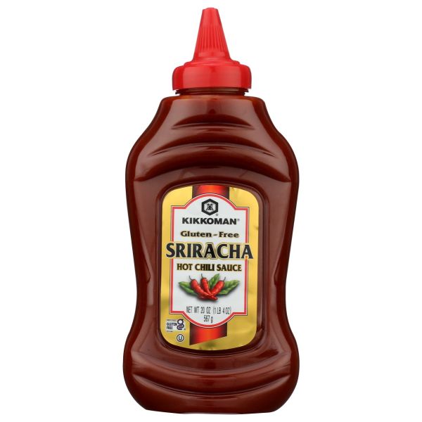 KIKKOMAN: Sriracha Hot Chili Sauce Gluten Free, 20 fo