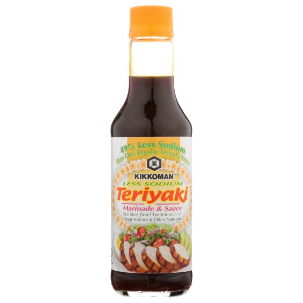 KIKKOMAN: Sauce Teriyaki Less Sodium, 10 oz