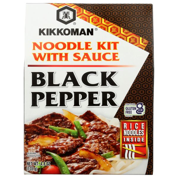 KIKKOMAN: Kit Noodle Black Pepper, 4.8 oz