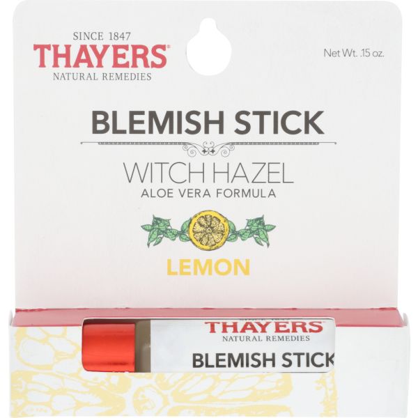 THAYERS: Witch Hazel Lemon Blemish Stick, 0.15 fo