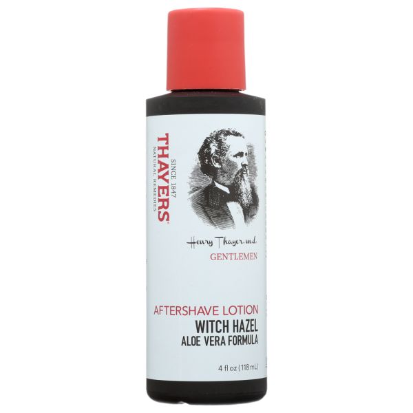 THAYERS: Gentlemen Aftershave Lotion Witch Hazel And Aloe Vera Formula, 4 oz