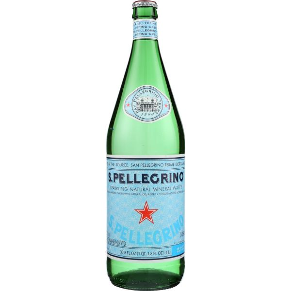 SAN PELLEGRINO: Sparkling Natural Mineral Water, 33.8 oz