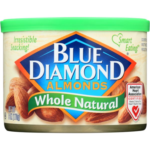 BLUE DIAMOND: Whole Natural Almonds, 6 oz