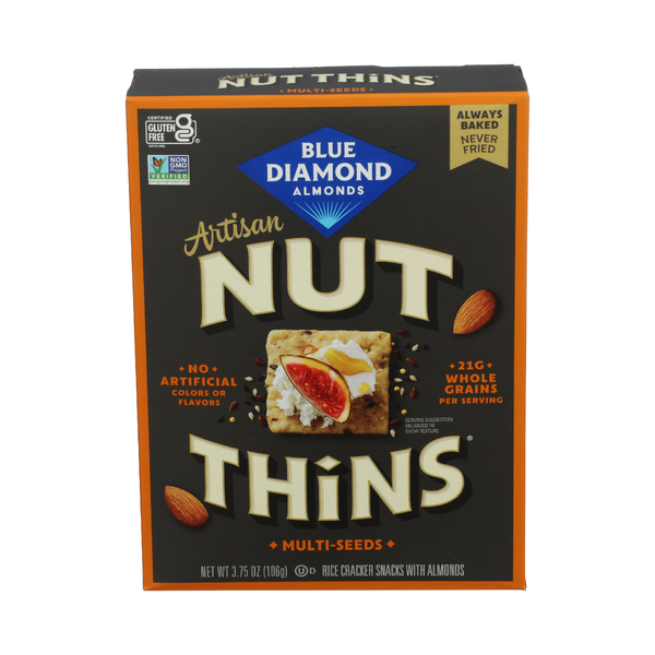 BLUE DIAMOND: Multi-seed Artisan Nut Thins, 3.75 oz