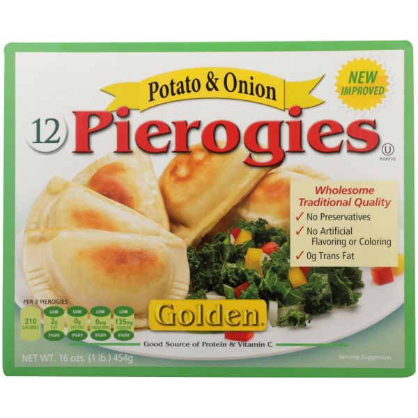 GOLDEN: Potato Onion Pierogies, 16 oz