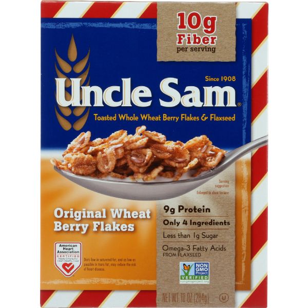 Uncle Sam Original Whole Wheat Berry and Flaxseed Cereal, 10 Oz
