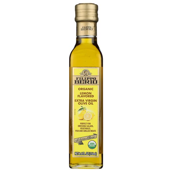 FILIPPO BERIO: Organic Extra Virgin Olive Oil Lemon Flavored, 8.4 fo