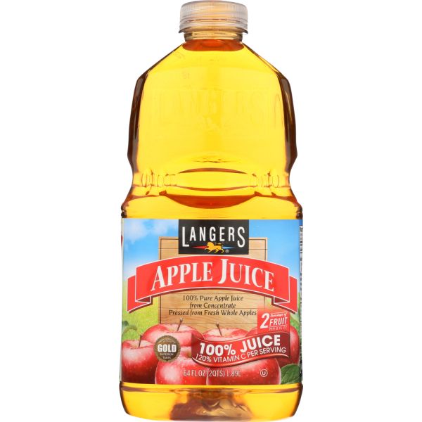 LANGERS: 100 Percent Apple Juice, 64 fo