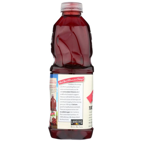 LANGERS: Cranberry Plus 100% Juice, 64 fl oz