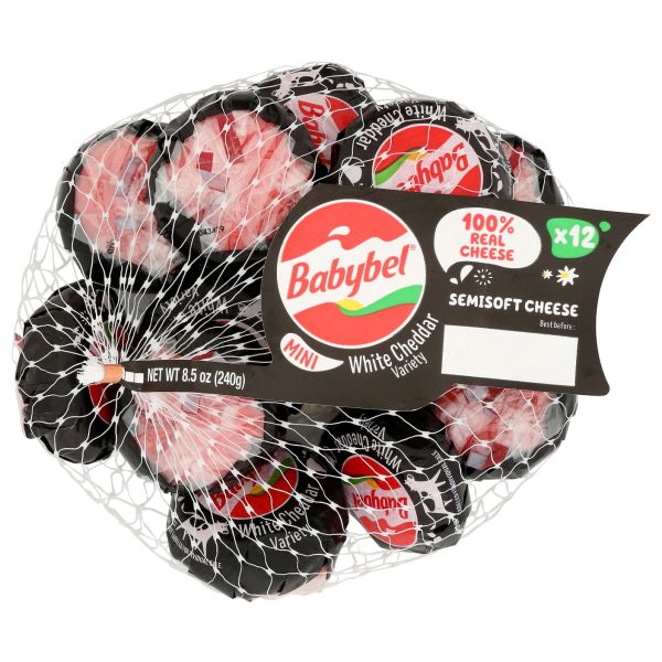 MINI BABYBEL: White Cheddar Cheese Variety 12 Count, 8.5 oz