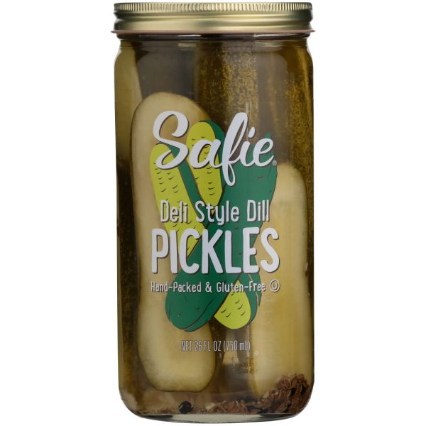SAFIE: Deli Style Dill Pickles, 26 oz