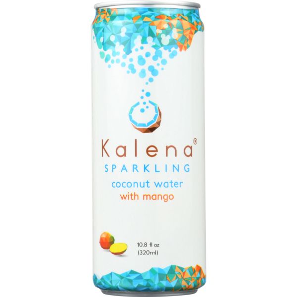 KALENA SPARKLING COCONUT WATER: Sparkling Mango Coconut Water, 10.8 oz