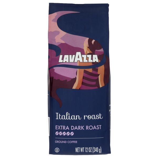 LAVAZZA: Italian Roast Ground Coffee, 12 oz