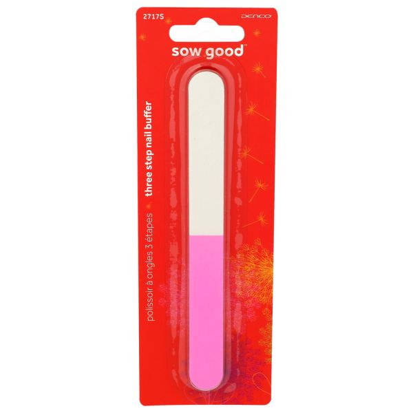 DENCO: Sow Good Nail Buffer, 1 ea