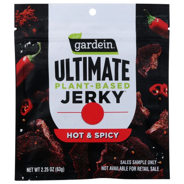 GARDEIN: Ultimate Plant Based Jerky Hot Spicy, 2.25 oz
