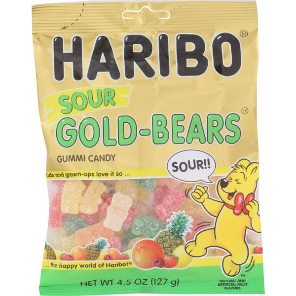 HARIBO: Sour Gummy Candy Goldbears, 4.5 oz