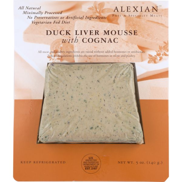 ALEXIAN: Duck Liver Mousse with Cognac, 5 oz