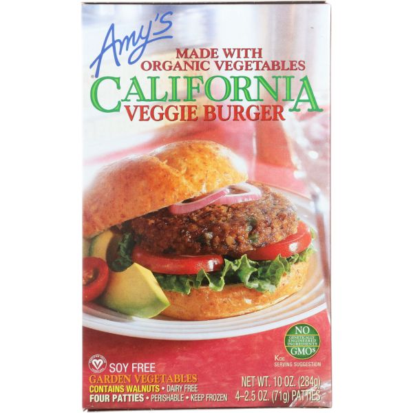 AMY'S KITCHEN: California Veggie Burger, 10 oz