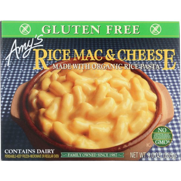 AMY'S: Gluten Free Rice Pasta Rice Mac & Cheese, 9 Oz
