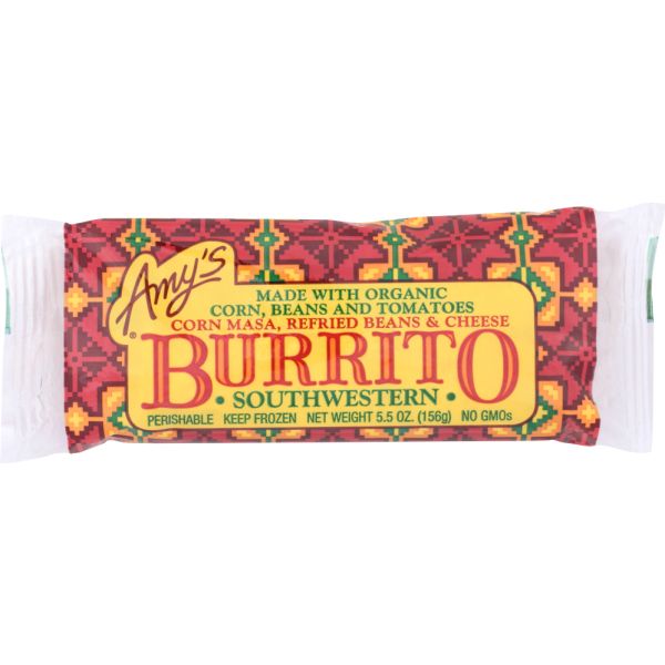 AMYS: Southwestern Burrito, 5.50 oz