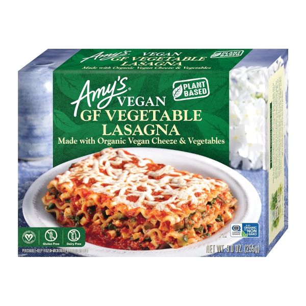 AMY'S: Vegan Gluten Free Vegetable Lasagna, 9 oz
