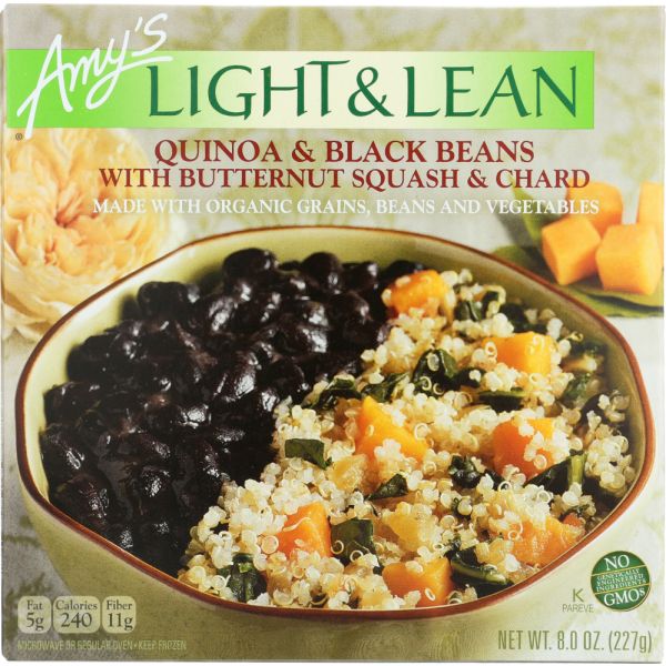 AMYS: Light and Lean Quinoa and Black Beans, 8 oz