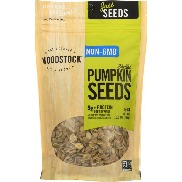 WOODSTOCK: Seeds Pumpkin Shell Unslt, 10.5 OZ