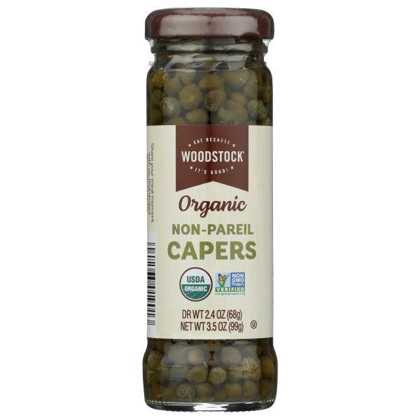 WOODSTOCK: Organic Non-Pareil Capers, 3.5 oz