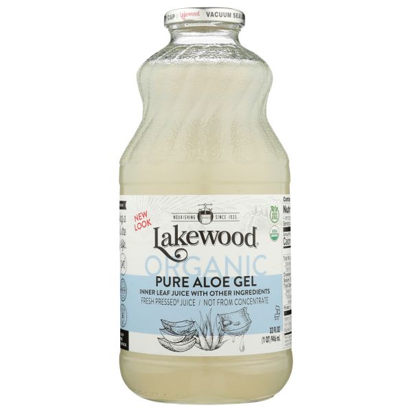 LAKEWOOD: Organic Pure Aloe Gel, 32 oz