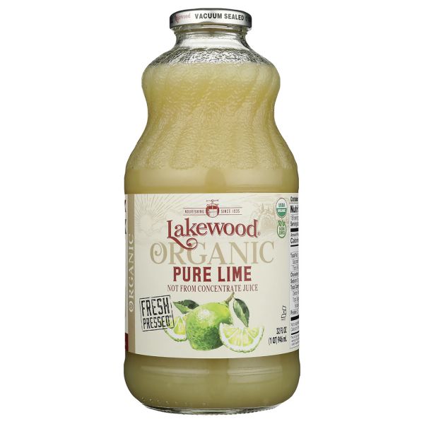 LAKEWOOD: Organic Pure Lime Juice, 32 oz