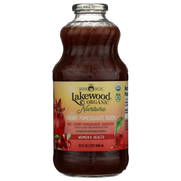 LAKEWOOD: Organic Nurture Cherry Pomegranate Bloom Juice, 32 fo