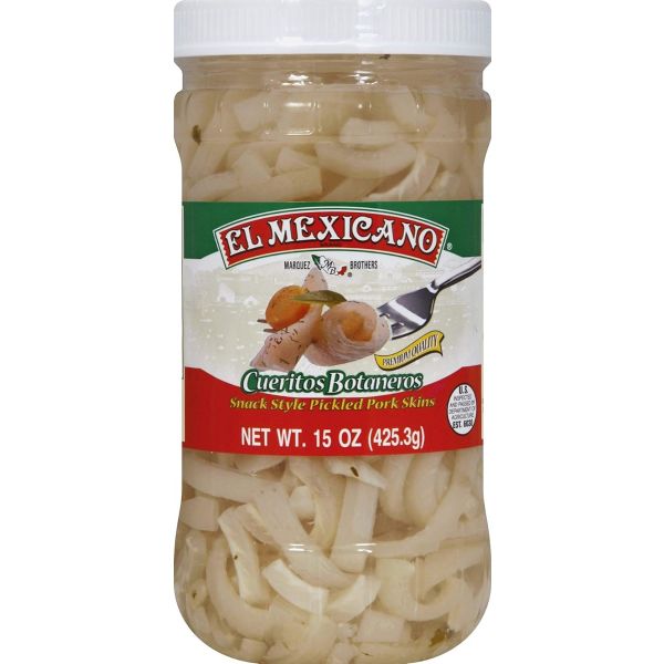 EL MEXICANO: Cueritos Botaneros, 15 oz