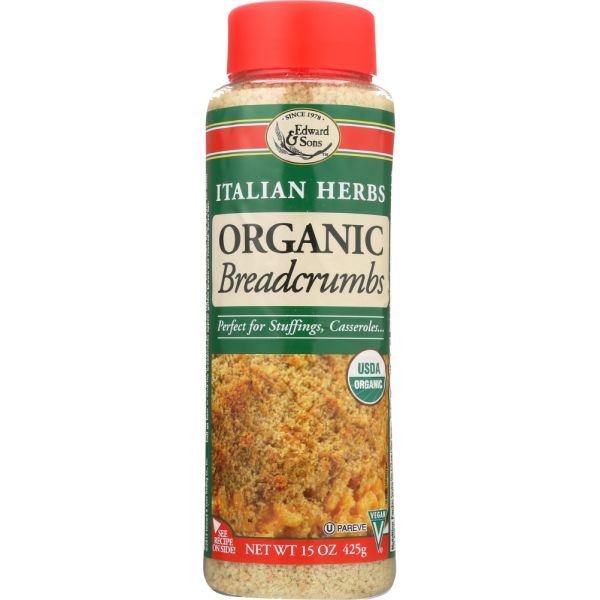 EDWARD & SONS: Breadcrumb Italian Organic, 15 oz