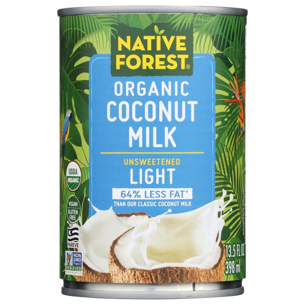 NATIVE FOREST: Organic Light Coconut Milk Unsweetened, 13.5 oz
