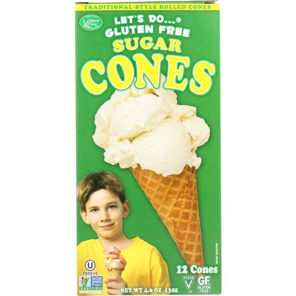 LET'S DO: Gluten Free Sugar Cones, 4.6 oz