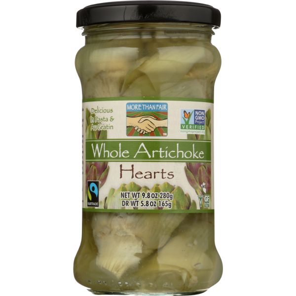 MORE THAN FAIR: Artichoke Hearts Whole, 9.8 oz