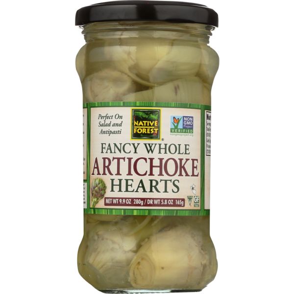 NATIVE FOREST: Artichoke Hearts Fancy Whole, 9.9 oz