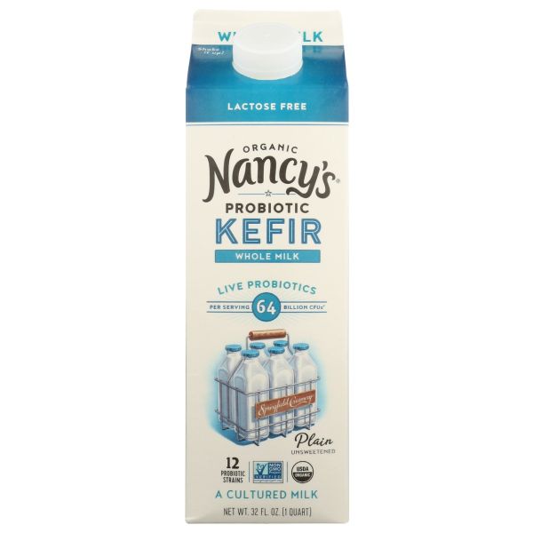 NANCYS: Organic Whole Milk Kefir Plain, 32 oz