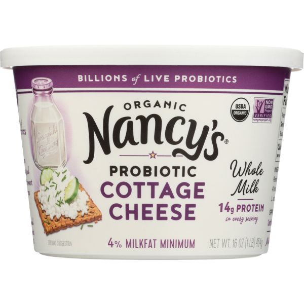 NANCYS: Cottage Cheese Whole Milk Organic, 16 oz