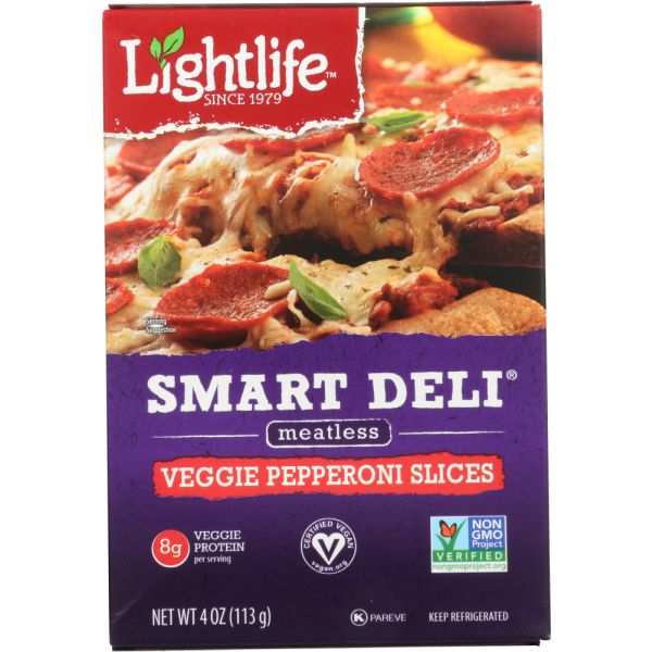 LIGHTLIFE: Smart Deli Pepperoni Slices, 4 oz