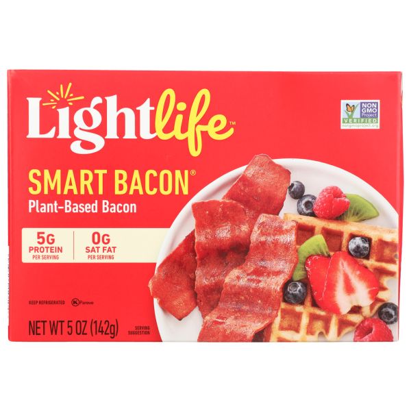 LIGHTLIFE: Smart Bacon Veggie Bacon Strips, 5 oz