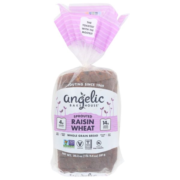 ANGELIC BAKEHOUSE: Bread Sprtd Raisin, 20.5 oz