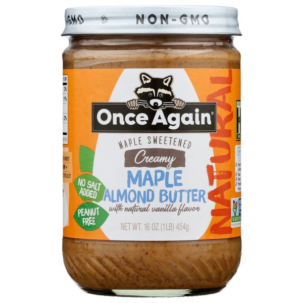 ONCE AGAIN: Creamy Maple Almond Butter, 16 oz