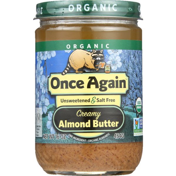 ONCE AGAIN: Nut Butter Almond Smooth Organic, 16 oz