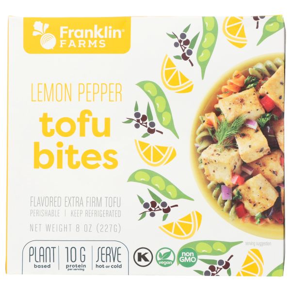 FRANKLIN FARMS: Bites Tofu Lemon Pepper, 8 oz