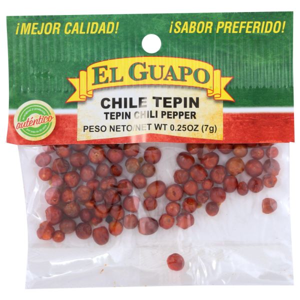 EL GUAPO: Chili Tepin Whole, 0.25 oz