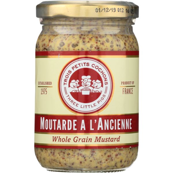 LES TROIS PETITS: Whole Grain Mustard, 7 oz