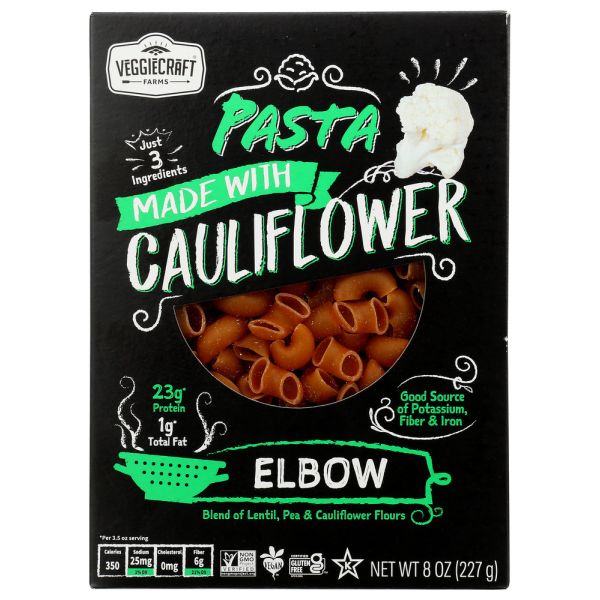 VEGGIECRAFT: Pasta Elbow Cauli, 8 oz